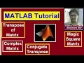 MATLAB Tutorial - Matrix Transpose