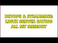 DevOps SysAdmins Linux Server eating all my memory 2 Solutions