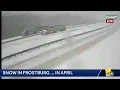 LIVE IT S SNOWING Traffic camera view of I-68 at Savage Mountain near Frostburg - wbaltv