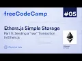 Send a Raw Transaction in Ethers js Ultimate Web3 Solidity Javascript Course Lesson 5 Pt 11