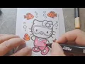 Hello Kitty Coloring Page Easy Coloring for Kids