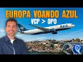 What is it like to fly from Campinas to Portugal with Azul