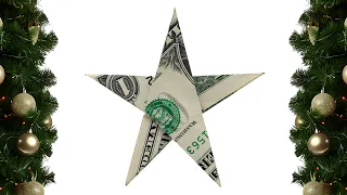 Origami Dollar bill Star John Montroll