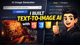 I Built an AI Image Generator Using Only HTML CSS JavaScript