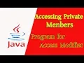 Programming in Java Accessing Private Members Akib s Tricks BD