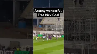 Antony OUTRAGEOUS Free Kick Goal For Real Betis Vs Fiorentina UEFA Conference League 