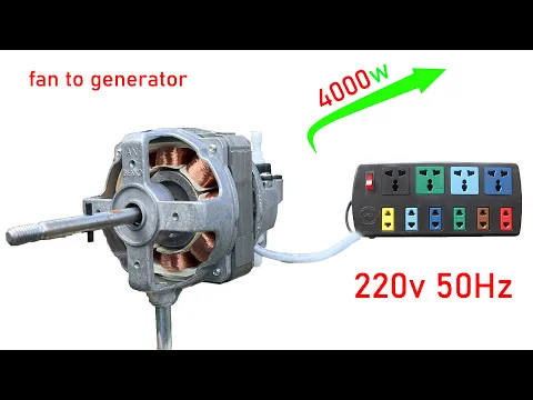 Download MP3 How to turn a breaked fan into a high power generator