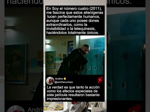En Soy el número cuatro (2011), me fascina que estos alienígenas lucen perfectamente humanos...