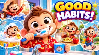 Bandar Ki Subah 🐵 | Good Habits Song for Kids | Hindi Rhymes | MikuTV Rhymes