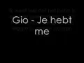 Gio - Je hebt me Songtekst
