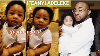 daddys duty davido reveals his son ifeanyi adelekes cute face while babysitting him