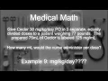Medical Math - Example 9