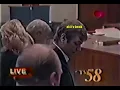 Jeffrey Dahmer awaits recess with Lady attorney Wendy Patrickus 1992