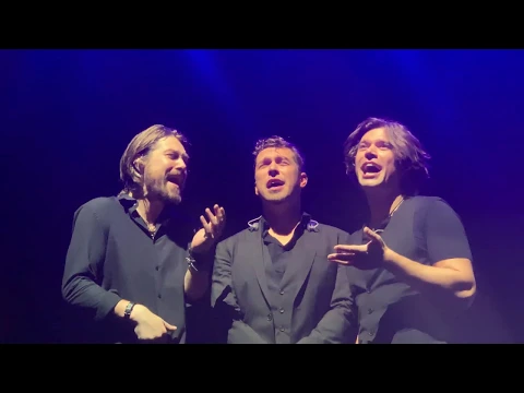Download MP3 Hanson sing Too Much Heaven a cappella at the Sydney Opera House Concert Hall with no microphones