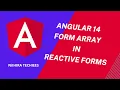 Angular 14 Reactive forms with Form Array angular 14 full tutorial