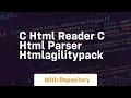 C html reader c html parser htmlagilitypack
