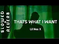 Download Lagu Lil Nas X - thats what I  want (s l o w e d  +  r e v e r b)