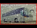 Download Lagu Relaxing 🚌  Bus Driving Sound and Hail to Help You Relax or Sleep, 3 Hours Strong Hail Bus Ride