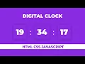 How to Create a Digital Clock using HTML CSS JavaScript