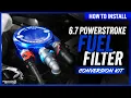 Install for Fuel Filter Conversion Kit for 2011-2026 Ford Powerstroke 6 7L