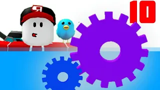 Постройки из 10 100 1000 Блоков в Build A Boat Roblox 