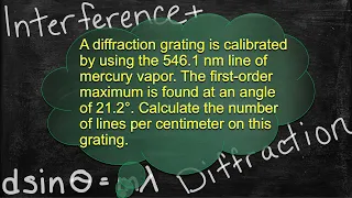 Physics Interference and Diffraction Problem Solver - Solving Diffraction Grating Problems 8