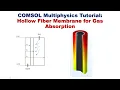 COMSOL Multiphysics Tutorial Hollow Fiber Membrane