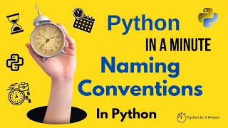 Python In A Minute All about Naming Conventions In Python - Naming Conventions
