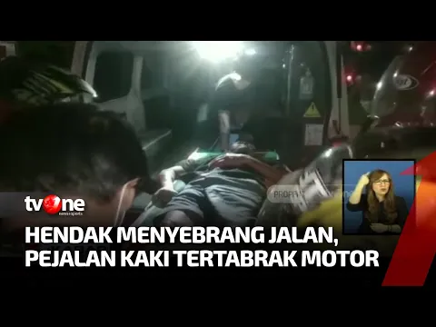 Akibat Minimnya Lampu Jalan, Motor Tabrak Pejalan Kaki Hingga Terpental