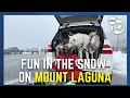 Snow in Mount Laguna creates a winter wonderland for visitors