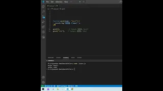 Default Parameter in JavaScript