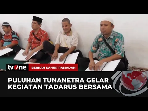 Gunakan Alquran Braille, Begini Kegiatan Tadarus Tuna Netra di Medan