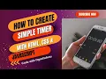 How to create simple timer with HTML CSS and JavaScript