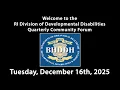 DD Community Forum Tuesday September 16th 2025