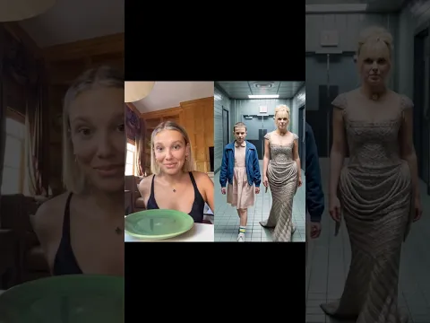 Millie Bobby Brown Reacts to Stranger Things Cast Before and After - #strangerthings5