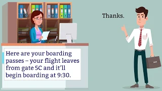 Booking flights and flying - Learn English through conversation
