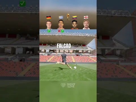 World Cup Legend Challenge ft. Suarez, Falcao, Götze, Crouch 🤯🏆 #shorts