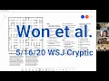 The hardest cryptic we ve attempted Won et al WSJ 21 Cryptic Puzzle