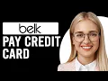 How To Pay Belk Credit Card How To Make A Belk Credit Card Payment