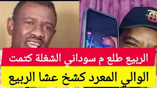الوالي المعرد كشخ عشا المشاطة ربيع طلع م سوداني جاي من أفريقيا الوسطي كتمت الان 