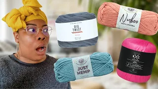 Yarn Snob Reviews JOANN Spring 2021 Yarns WE FOUND A DUPE FOR BERNAT MAKER HOME DEC