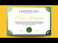 How to Make Simple Certificate in MS Word Part 41