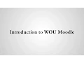 Introduction to WOU Moodle