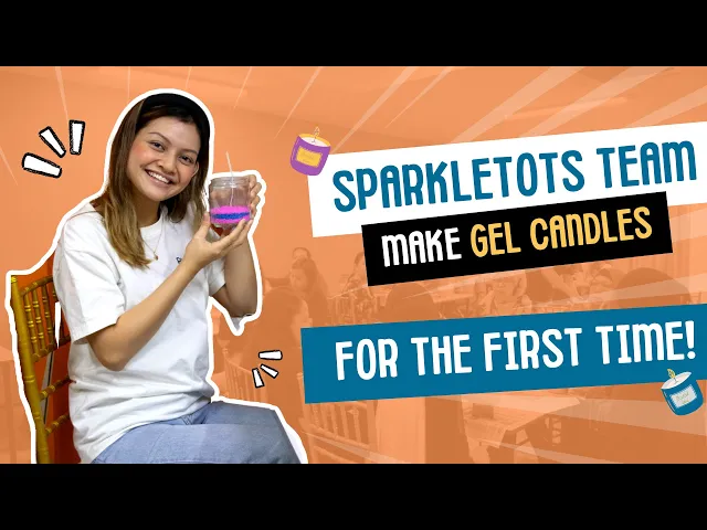 PCF Sparkletots at their FunEmpire candle making workshop