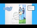 Coloring Bluey Easter Eggs Roshie Coloring Pages