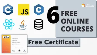6 Free Online Courses with Certificates LetsUpgrade Free Courses