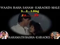 Wada Raha Sanam Karaoke scrolling only for MALE with female chorus || ABHIJEET & ALKA YAGNIK ||