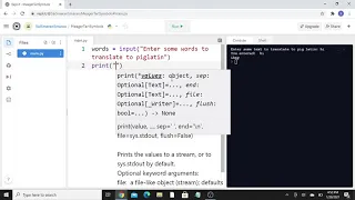 Pig Latin translator in Python