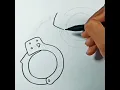 Easy Drawing Handcuff