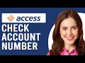 How To Check Access Bank Account Number How To Find Access Bank Account Number